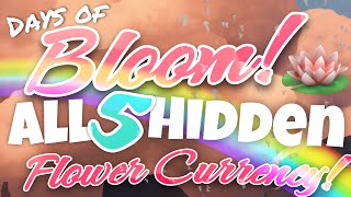 All 5 Hidden Flower Event Currency  Days of Bloom Sky Children of the Light nastymold [upl. by Augie]