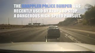 VIDEO AZDPS troopers use grappler device to end pursuit [upl. by Adi580]