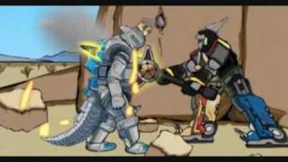 Mechagodzilla Vs Megazord [upl. by Stichter105]