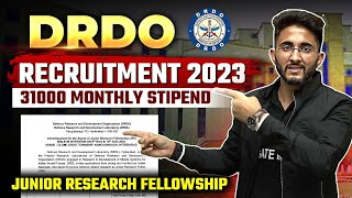 DRDO Recruitment 2023  Junior Research Fellowship JRF  Know Complete Details [upl. by Ladin]