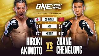 When Karate Meets Muay Thai ⚡ Hiroki Akimoto vs Zhang Chenglong [upl. by Yoral]