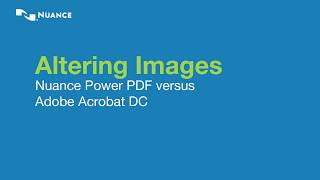 ICONS Infocom Compare  Kofax Power PDF Vs Abode Acrobat DC featuring altering of Images in PDF [upl. by Arremat]