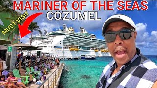 BEST PORT SIDE BARS amp RESTAURANTS YOU MUST VISIT COZUMEL MEXICO MARINER OF THE SEAS [upl. by Lenrow]