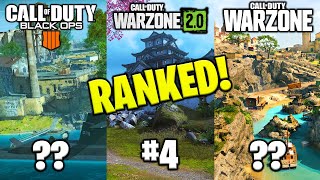 EVERY WARZONE RESURGENCE MAP RANKED Worst to Best [upl. by Gant]