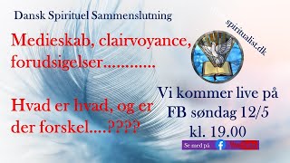 Lad os tale om Medieskab clairvoyance og forudsigelserQampA [upl. by Karie342]