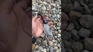 Damascus hunting skining knife got Huck knife beautiful handmade knife [upl. by Timmi]