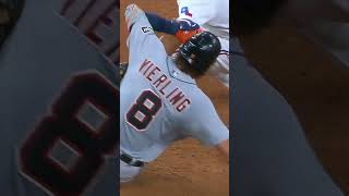 Matt Vierling avoids tag with AMAZING slide [upl. by Adamok]