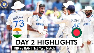 India vs Bangladesh 1st Test Day 2 Highlights 2024  IND vs BAN 1st Test Day 2 Full Match Highlights [upl. by Curley]