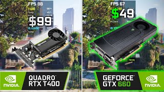 T400 vs GTX 660  Test in 7 Games [upl. by Nirel]