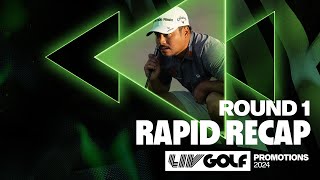 Rapid Recap Quick Highlights From Rd 1 of LIV Golf Promotions [upl. by Treharne]