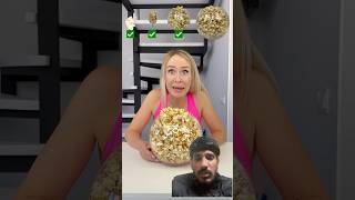 Wow Amazing pop corn eating challenge 👍👍shortviralfunnychallengepopcornpopcornchallenge [upl. by Lecram]