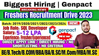 Genpact Biggest Off Campus Drive 2024  Genpact Freshers Hiring  Genpact Campus Recruitment Drive [upl. by Norej]