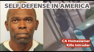 CA Homeowner Kills Intruder Armed wRock amp More Self Defense [upl. by Noy]