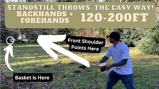 Standstill Throws the Easy Way Forehands and Backhands 120200ft [upl. by Uball]