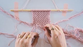 🍂🍃DIY tapiz de HOJAS en MACRAME paso a paso  DIY Macrame Leafs Wall Hanging Step by Step Tutorial [upl. by Anidal]