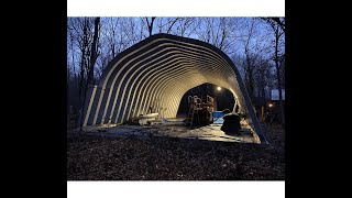 Quonset Building many months timelapsed to 14 min [upl. by Susumu]