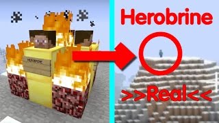 How to spawn Herobrine in Minecraft 100 works [upl. by Adianes]