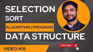 Selection Sort  Program  Algorithm  Execution Pass  Practical Implementation  In Hindi [upl. by Kimberlee]