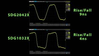 Siglent SDG1032X 30MHz vs SDG2042X 40MHz Function Generator comparising [upl. by Reibaj]