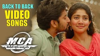 MCA Full Video Songs Back To Back  Nani Sai Pallavi  Devi Sri Prasad [upl. by Bannon]