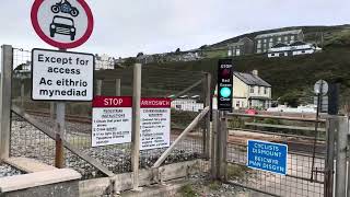 Parsel Lane MWL Userwork Level Crossing Gwynedd Tuesday 26082024 [upl. by Nivag]