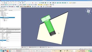 FreeCAD 019 débutants  Taraudage sur pièce oblique pour impression 3D [upl. by Colley]