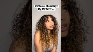 I wanna do a light brown but idk 🙈 shorts anjaleanoel curlyhair dailyvideoblog curlyhair [upl. by Egap]