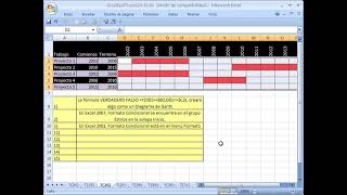 Excel Facil Truco 26 Formato condicional en celdas para Diagrama de Gantt [upl. by Atat]