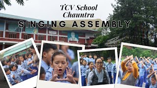 Junior Section English Singing Assembly  TCV School Chauntra [upl. by Nhguaved]