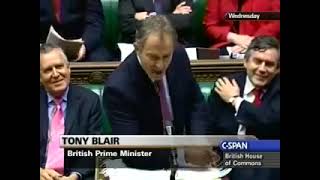 Tony Blair vs David Cameron on Identity Cards PMQs [upl. by Starlin185]