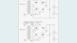 VIDEO RADDRIZZATORE A PONTE di Graetz [upl. by Mcneil746]