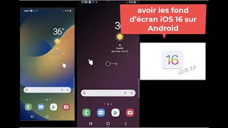 utilisez les fonds décran de la nouvelle version iOS 16 pour iPhone sur votre téléphone Android [upl. by Neltiak]