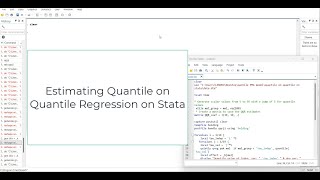 Estimating Quantile on Quantile Model in Stata and its Contour Plot Visualization [upl. by Syck]