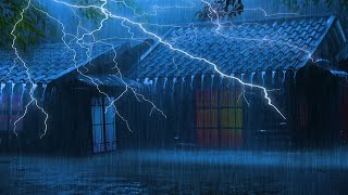 Rain on a Tin Roof for Sleeping Deep Sleep with Heavy Rain amp Thunder on Tin Roof at Night [upl. by Goulet566]