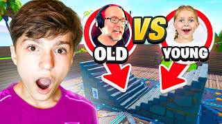 6 YEAR OLD VS 60 YEAR OLD Fortnite 1v1 [upl. by Octave228]