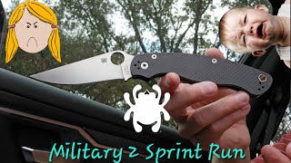 Spyderco Military 2 Sprint Run in S90V [upl. by Anha61]