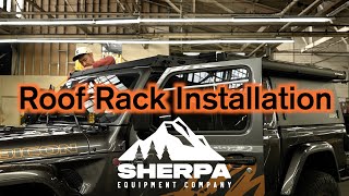 Roof Rack for Jeep Gladiators with GFC Camper sherpaec [upl. by Ruvolo]