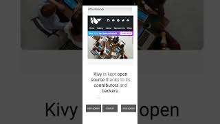 Kivy Android WebView By OpenGL Texture Rendering Work on Progress kivy kivymd python [upl. by Eeralih]