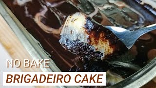 NO BAKE BRIGADEIRO CAKE  HOW TO MAKE CHOCOLATE OVERLOAD CAKE [upl. by Lokim]