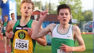 Tyrvinglekene 2015 3000m MS Jakob Ingebrigtsen [upl. by Ayotol]