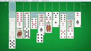 Winning Spider Solitaire  Advanced Level 4 suits [upl. by Atnom]