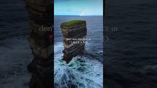 Downpatrick Head  one more location to visit in Ireland for you guys🇮🇪Video wirthatrip IG [upl. by Nasho]