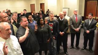 The TWU Local 100 Executive Board Takes the Oath of Office [upl. by Farlee261]