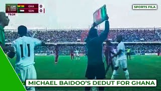 WATCH MICHAEL BAIDOO’S DEBUT HIGHLIGHTS FOR GHANA VS SUDANBLACK STARS NEW POSTER BOY [upl. by Nickelsen]