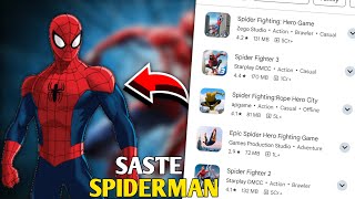 Trying Saste Spiderman Games From Playstore  Spiderman 2 In Mobile [upl. by Htur]