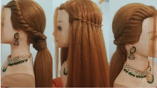 2 Pretty hairstyle for girls  Hairstyle for weddingpartyfunction  Hairstyle for any occasion [upl. by Ware703]