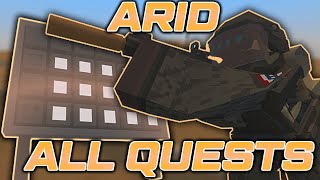 Unturned Arid Map ALL QUESTS Guide [upl. by Ardiek]