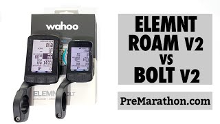 Wahoo ELEMNT BOLT V2 vs ELEMNT ROAM V2 Comparativa [upl. by Eletnahs]