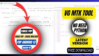 Vg Mtk Tool 2024 Android 13 Remove Frp And Erase Micloud [upl. by Orel]