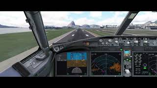 Landing at Santos Dumont never gets old  RNP F 20L  B38M [upl. by Ahseined]